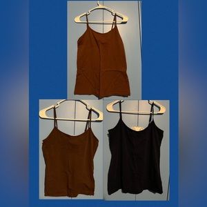 3 spaghetti, strap, tank tops